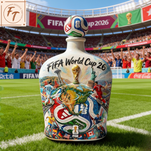 FIFA World Cup 2026 Commemorative Decanter - Football Shaped Stopper Liquor Bottle 2 1 11