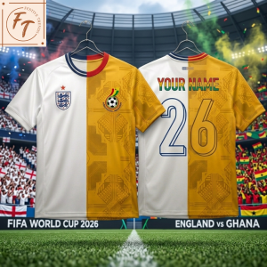 England x Ghana 2026 World Cup Soccer Jersey – June 24 4 1 17