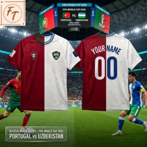 Portugal vs Uzbekistan Soccer Jersey FIFA World Cup 2026 4 1 18