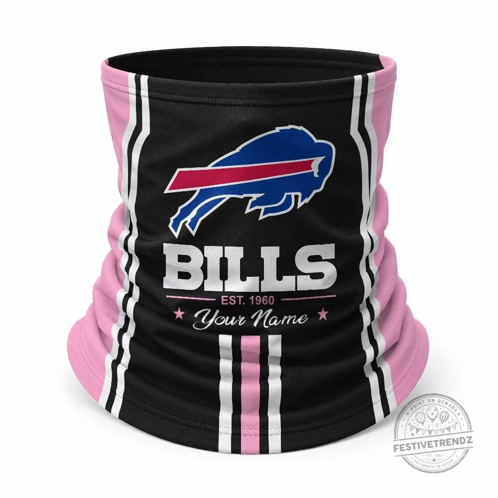 Buffalo Bills Custom Name Blue Baseball Cap Hat and Neck Gaiter Set 15 Buffalo Bills Custom Name Blue Baseball Cap Hat and Neck Gaiter Set