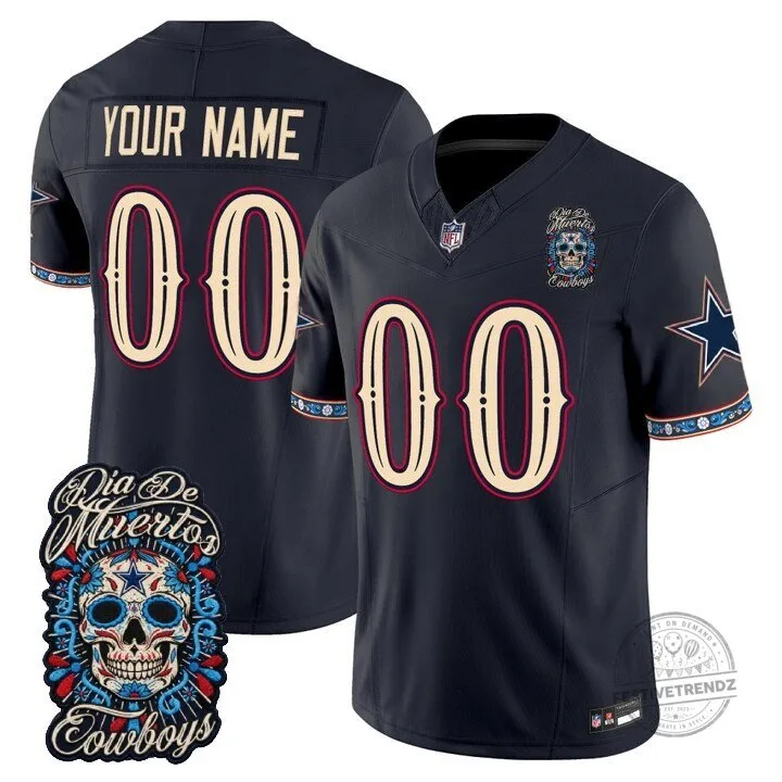 Dallas Cowboys Dia de los Muertos Football Jersey