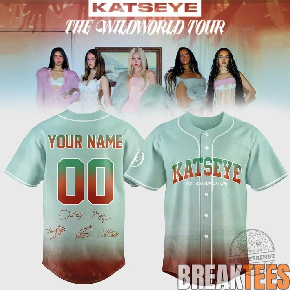 Personalized Baseball Jersey for KATSEYE The Wildworld Tour