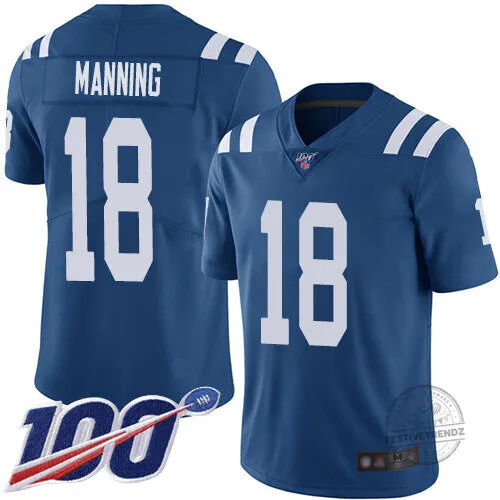 Peyton Manning Indianapolis Colts Royal Blue Stitched Football Jersey