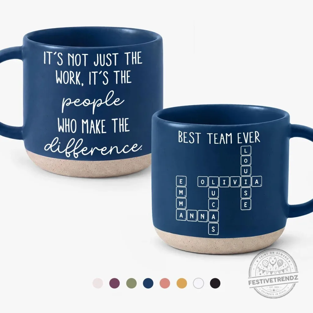 Personalized Best Team Ever Crossword Puzzle Coffee Mug Personalized Best Team Ever Crossword Puzzle Coffee Mug