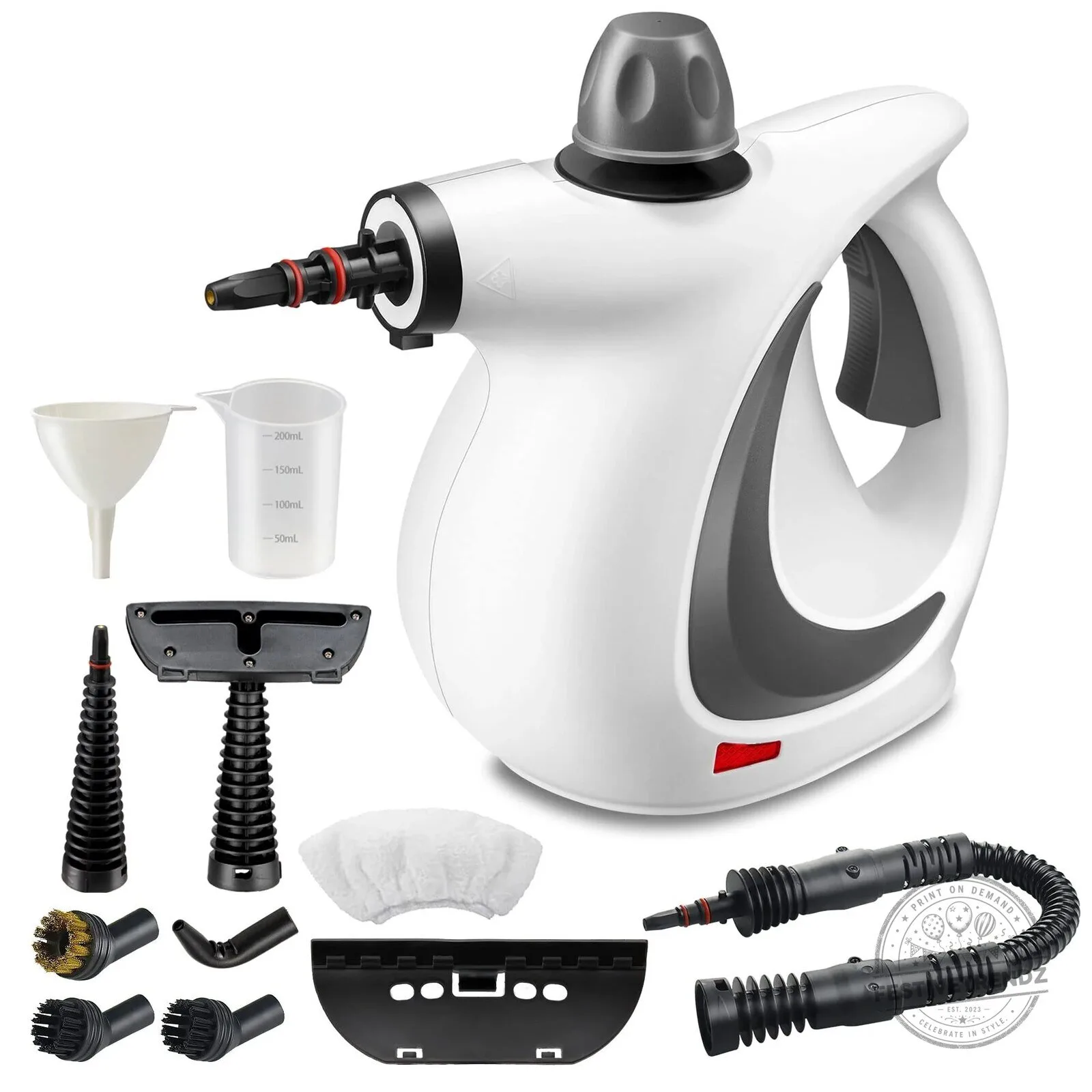 Handheld Pressurized Steam Cleaner Kit with 11 Accessories for Home Cleaning