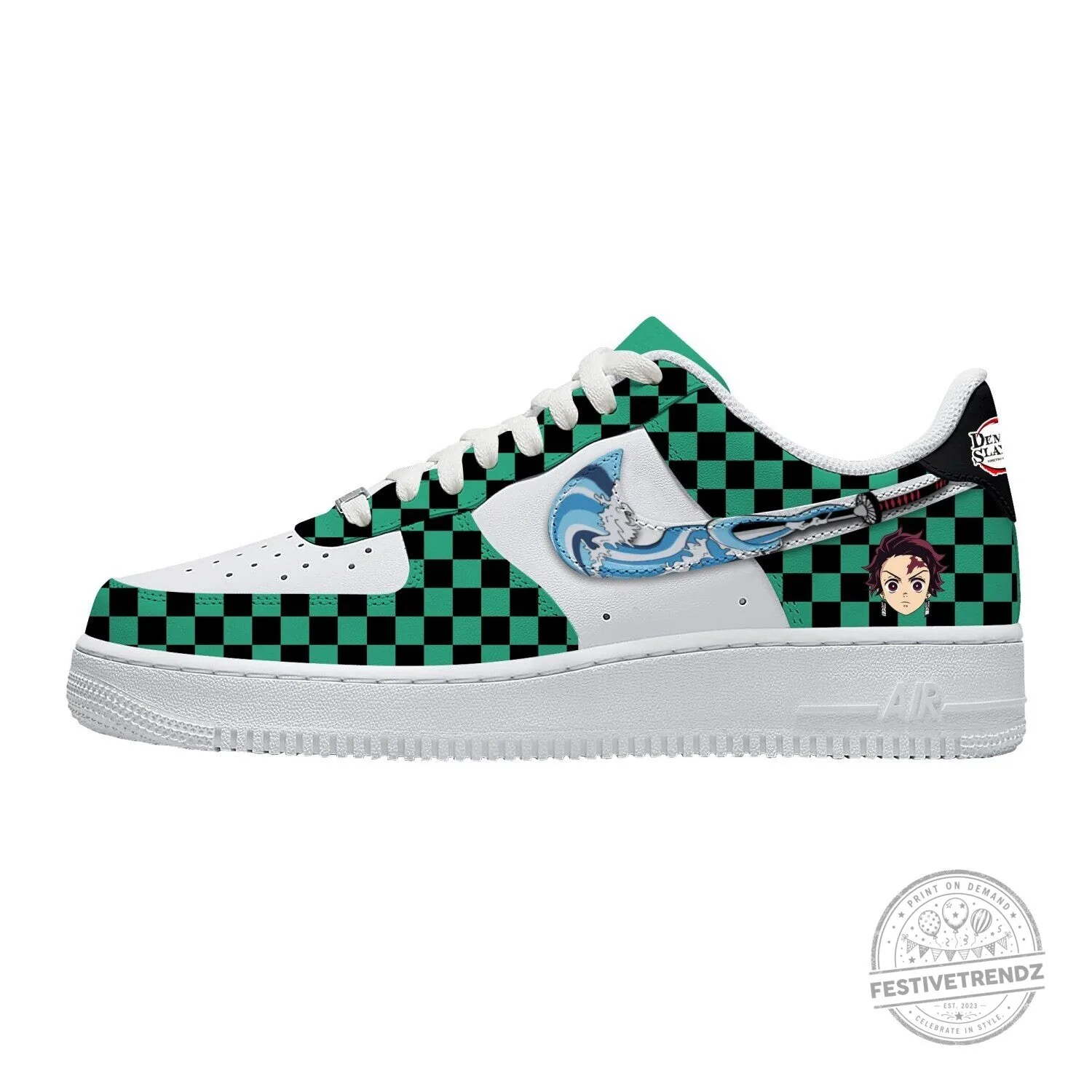 Demon Slayer Tanjiro Kamado Anime Sneakers 4 Demon Slayer Tanjiro Kamado Anime Sneakers