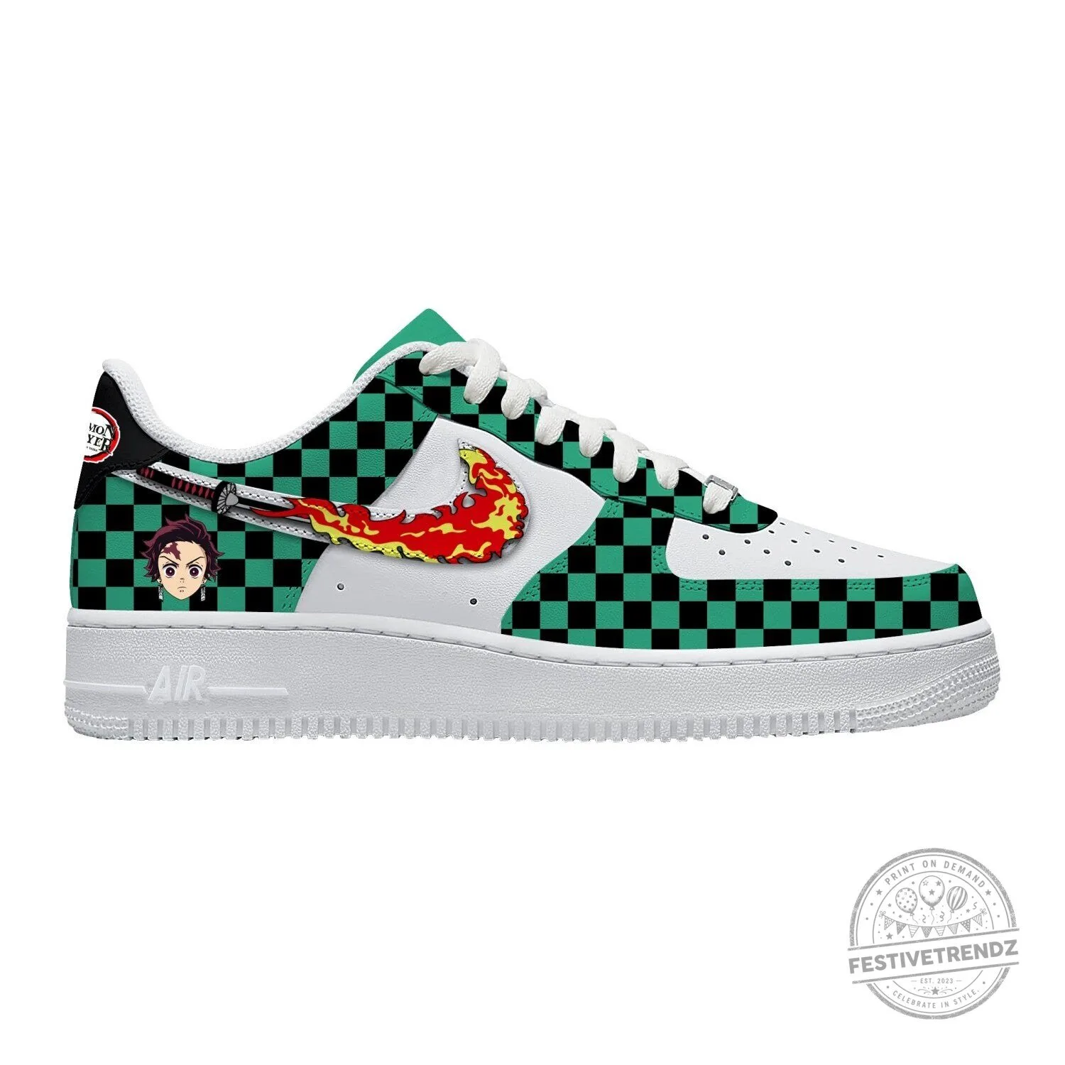 Demon Slayer Tanjiro Kamado Anime Sneakers 5 Demon Slayer Tanjiro Kamado Anime Sneakers