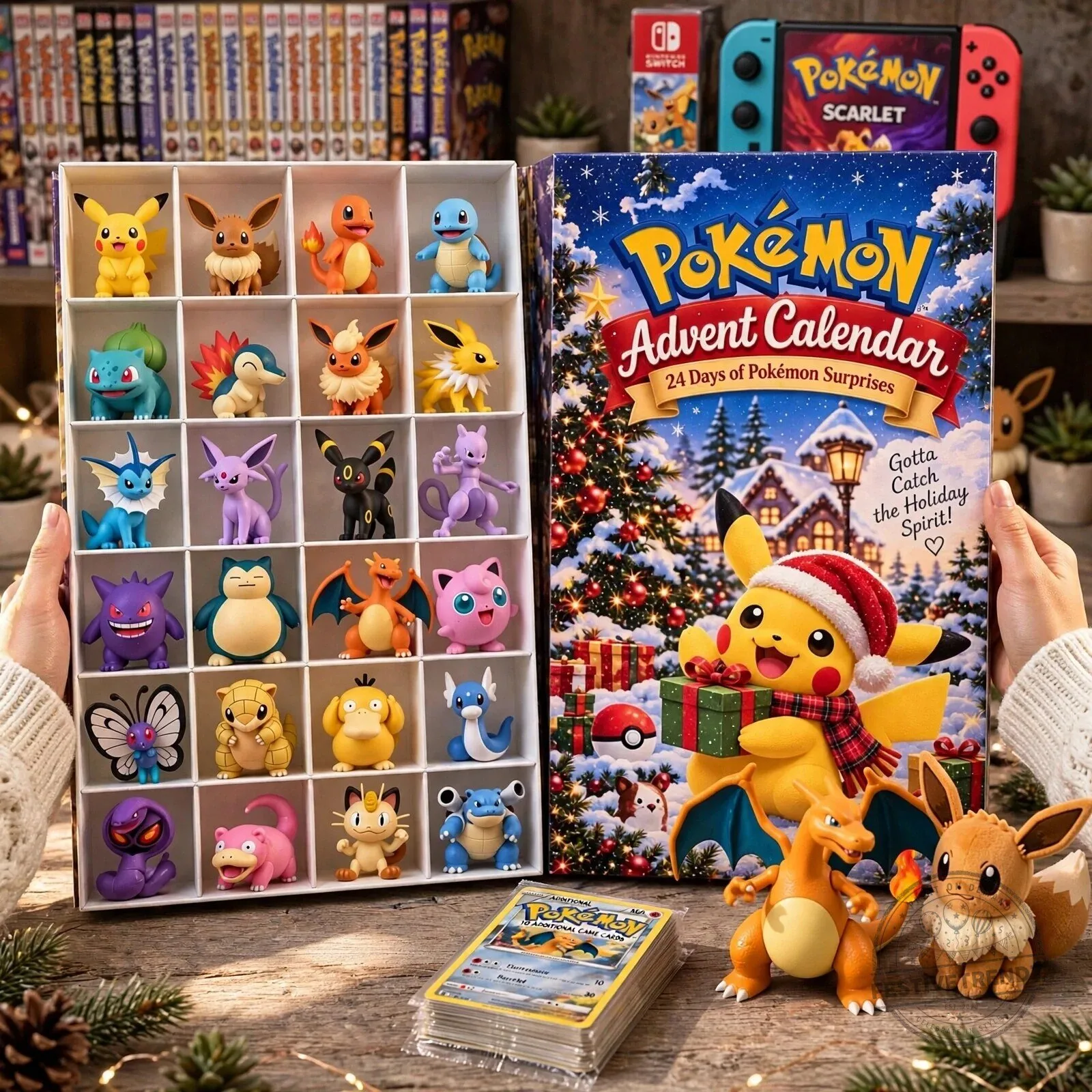 Pokemon Advent Calendar 24 Days of Surprises Christmas Countdown Gift Set